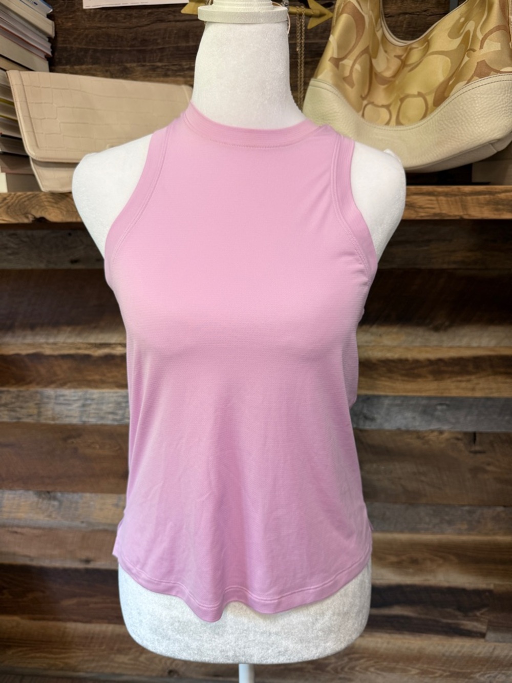 lululemon athletica Soft Pink High-Neck Racerback Tank